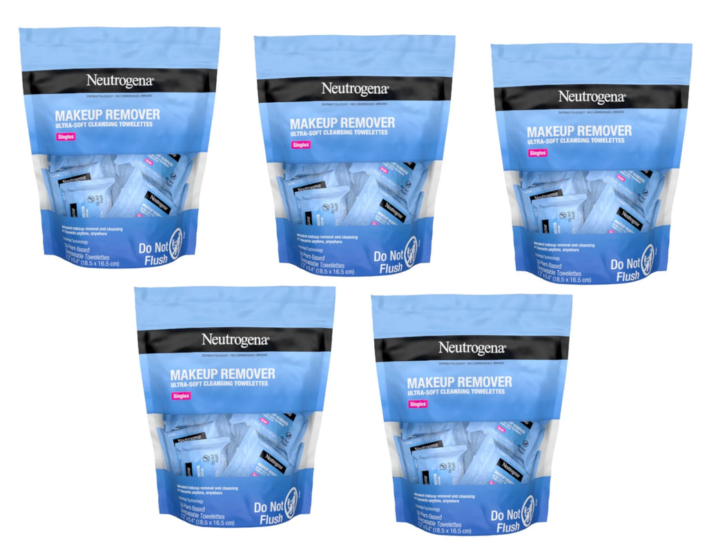 5 Pack Individually Wrapped Facial Wipes X4046