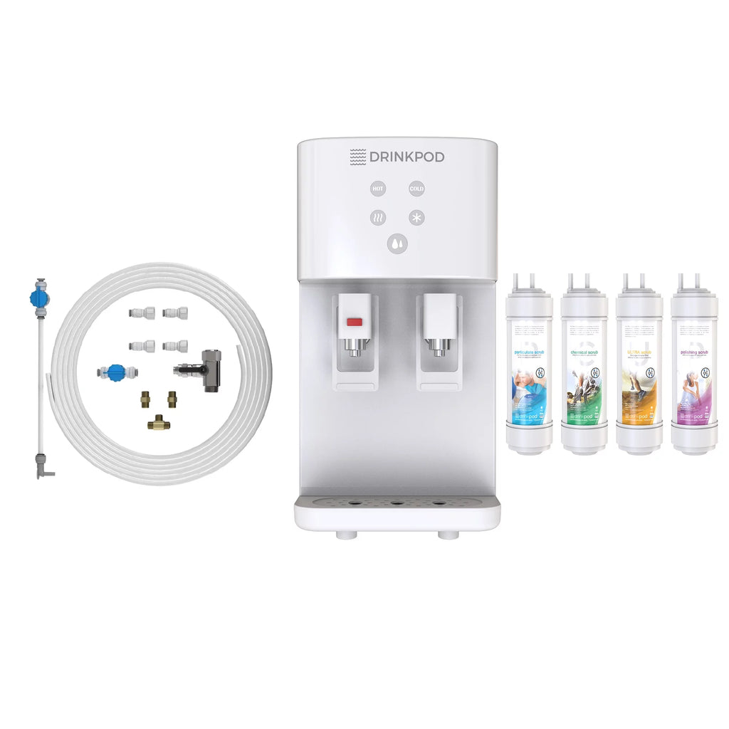 Touchless Bottleless Hot & Cold Water Cooler Dispenser with 4 Stage Purification I743260