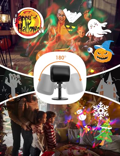 12-in-1 Outdoor Waterproof Holiday Projector Lights L1289