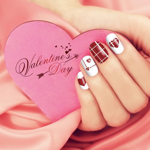 16 Sheets Holiday Nail Wraps Stickers with 2 Pcs Nail Files B422998