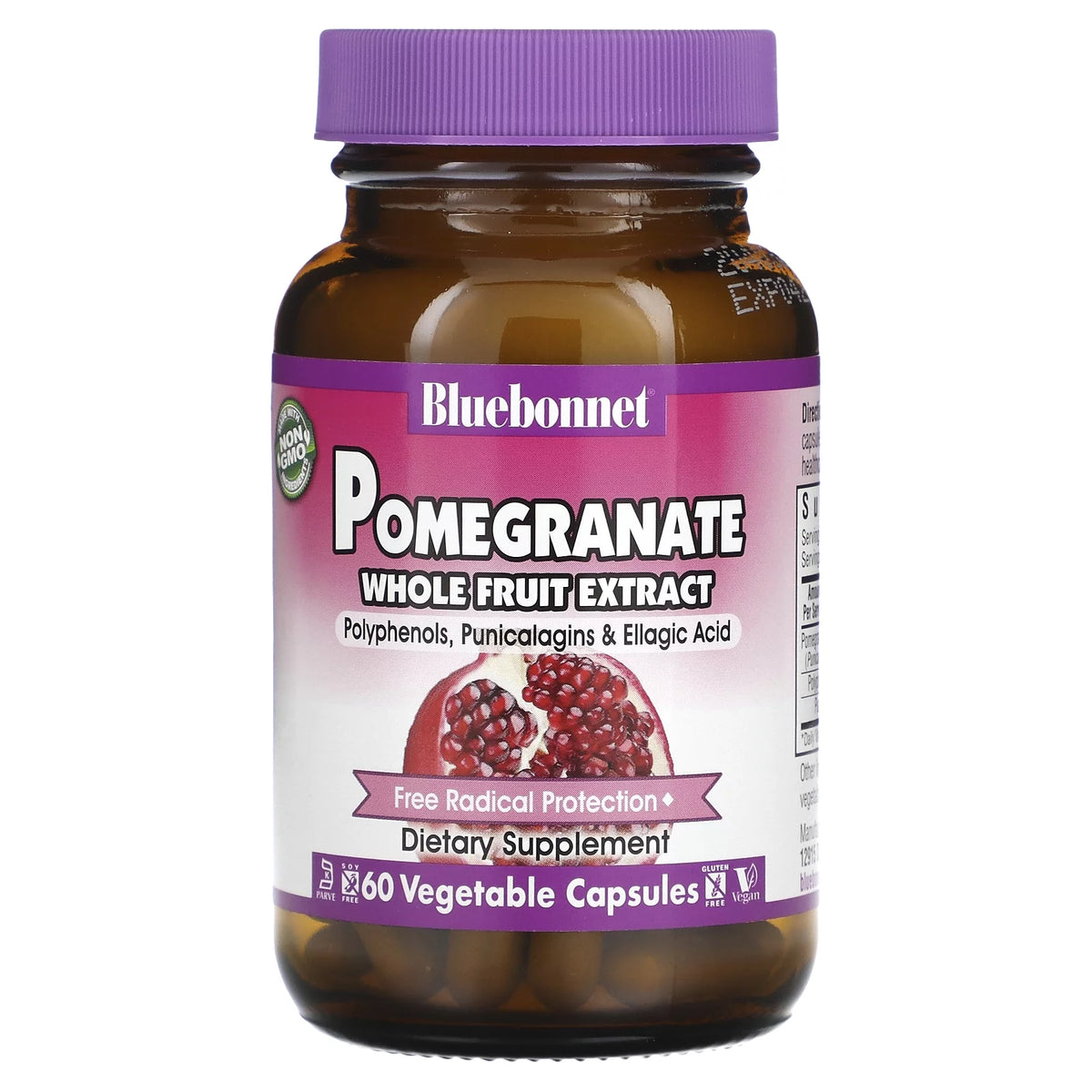 Pomegranate Whole Fruit Extract 60 Vegetable Capsules X952324