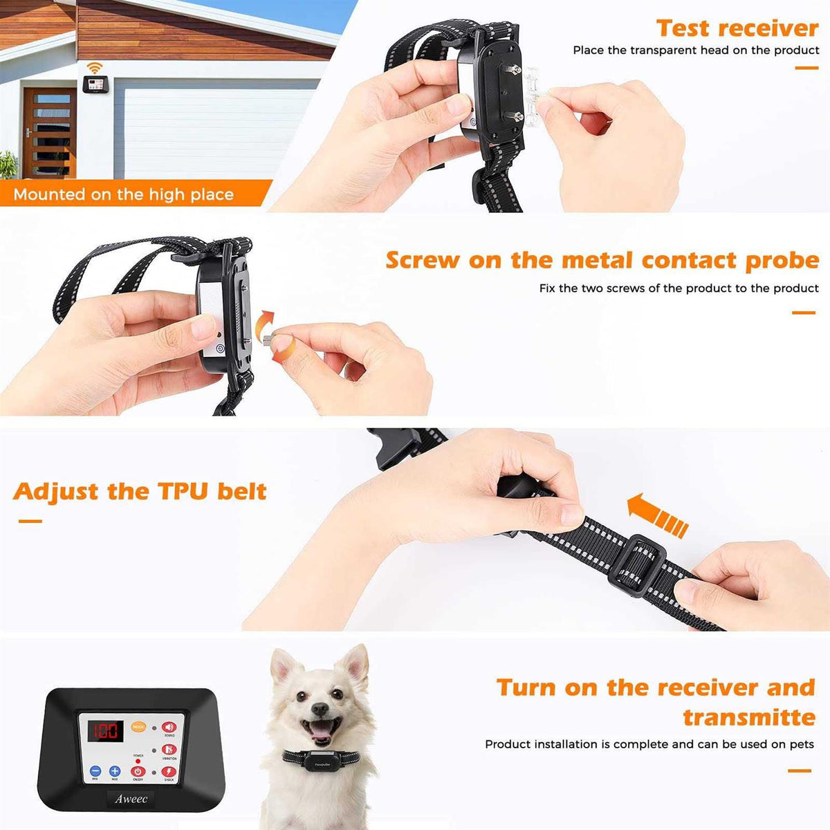 Wireless Dog Fence System with Training Collar O78776