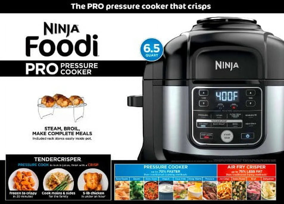 10-in-1 6.5-Quart Pressure Cooker Air Fryer Multicooker R6831