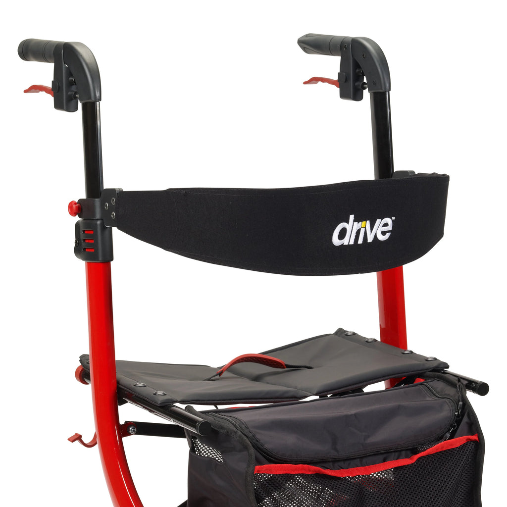 Red Rollator Rolling Walker P5959