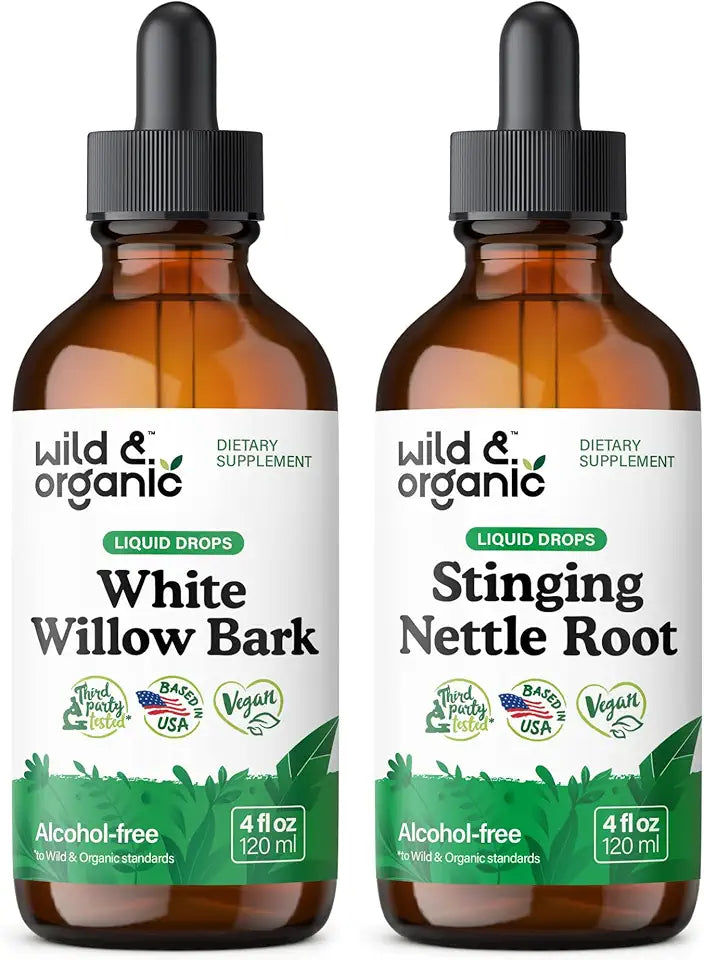 White Willow Bark and Stinging Nettle Root Tincture 4 fl oz B79107