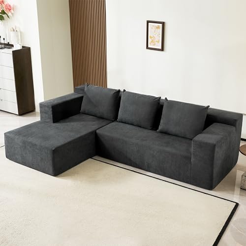60" Memory Foam Fold Sofa Bed with 2 Pillows Dark Gray Z7381