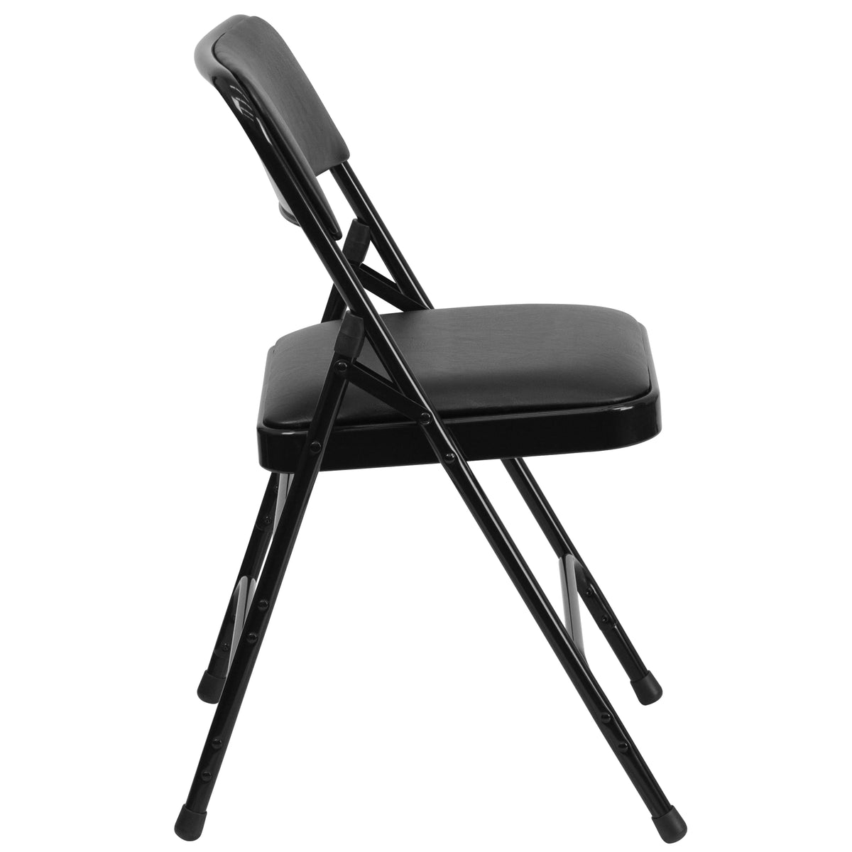 Black Vinyl Metal Folding Chair H53391