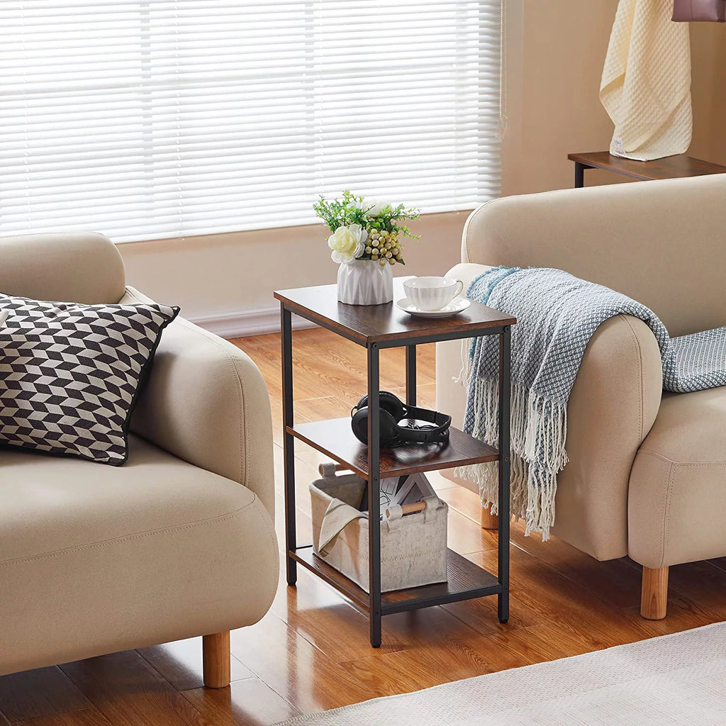3-Tier End Table with Storage Shelf V9098