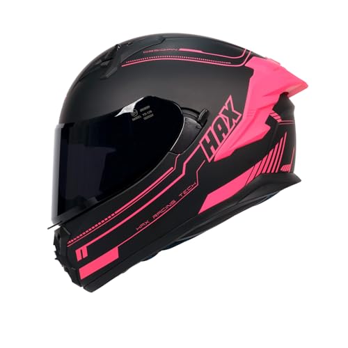 Matte Pink Full Face Dual Visor Motorcycle Helmet Y7789