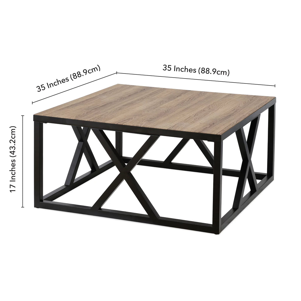 35" Wide Square Coffee Table F84163