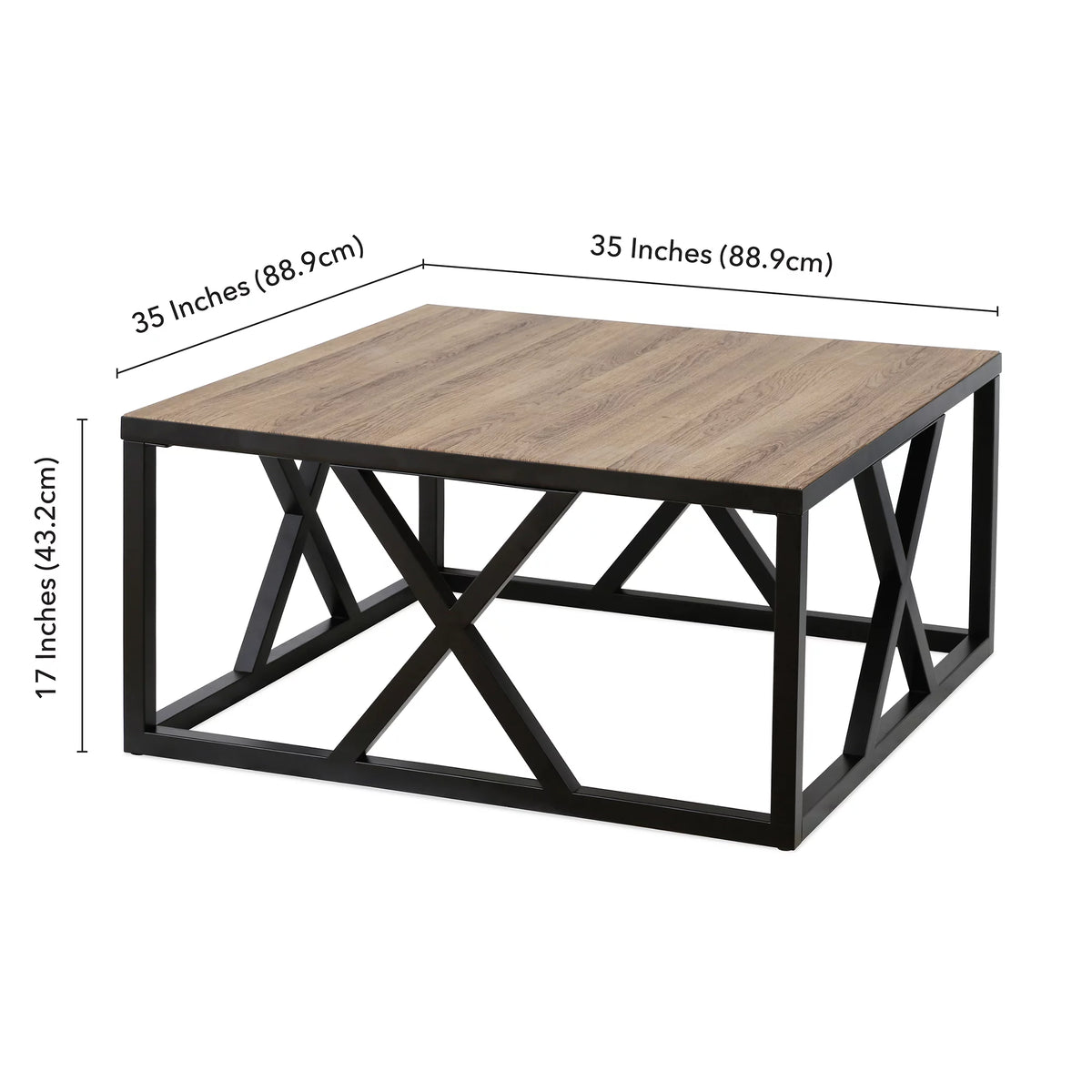 35" Wide Square Coffee Table F84163