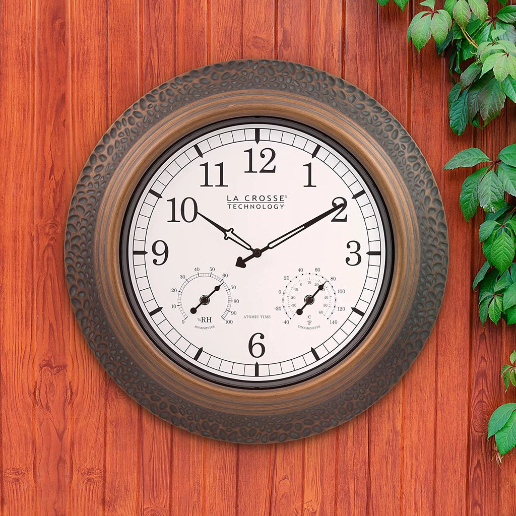 Bronze Indoor/Outdoor Analog Wall Clock I22710