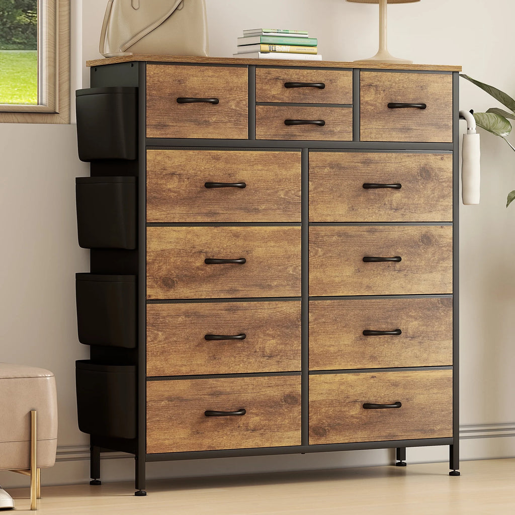 12 Drawer Fabric Dresser C36092