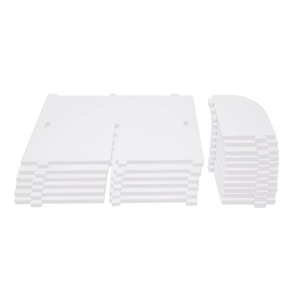 3-Tier 360° Rotating White Bookshelf R21252