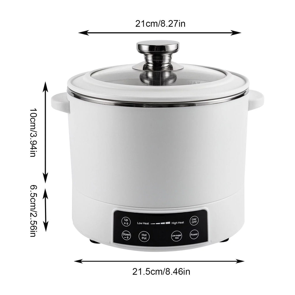 3-in-1 Electric Hot Pot Steamer with Steaming Basket W10145