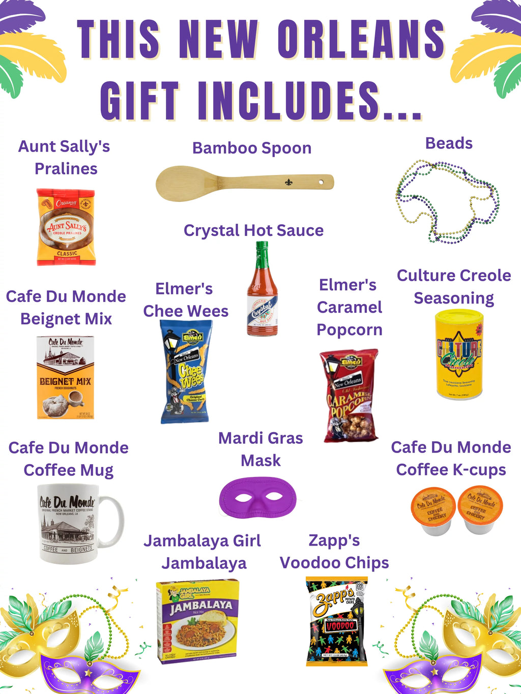 New Orleans Gift Box with Souvenirs U470065