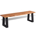 Solid Acacia Wood Bench Y566