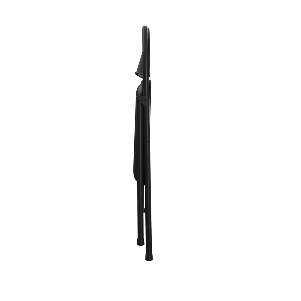 Black Vinyl Folding Chair 4-Pack M548