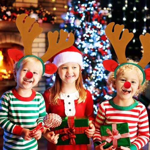 12 PCS Christmas Reindeer Antlers Headband P866798