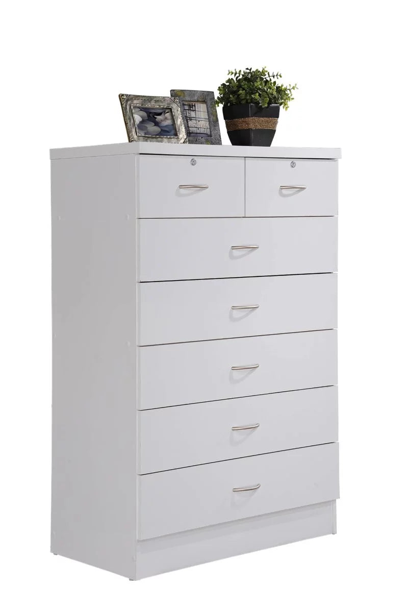 7 Drawer Mahogany Dresser with Two Locks C39599