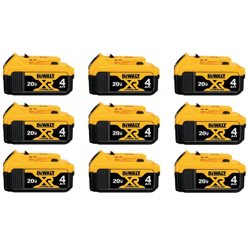 20V MAX XR Lithium-Ion 4.0Ah Battery Pack 9-Pack N654