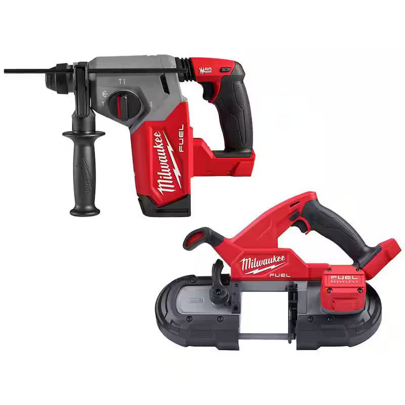 18V Lithium-Ion Brushless Cordless Rotary Hammer with Bandsaw (2-Tool) N473251