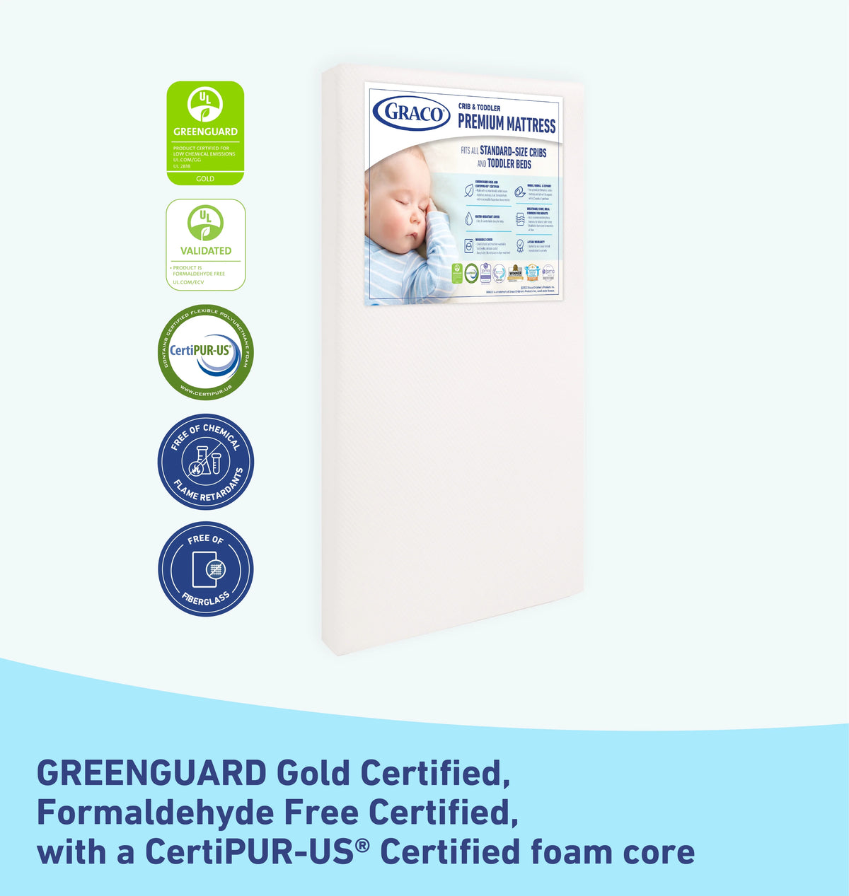 Premium Foam Crib & Toddler Mattress R3977