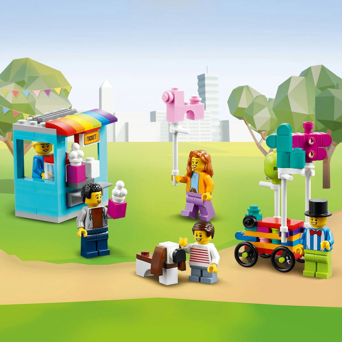 Building Toy with 5 Minifigures 1,002 Pieces Y740243