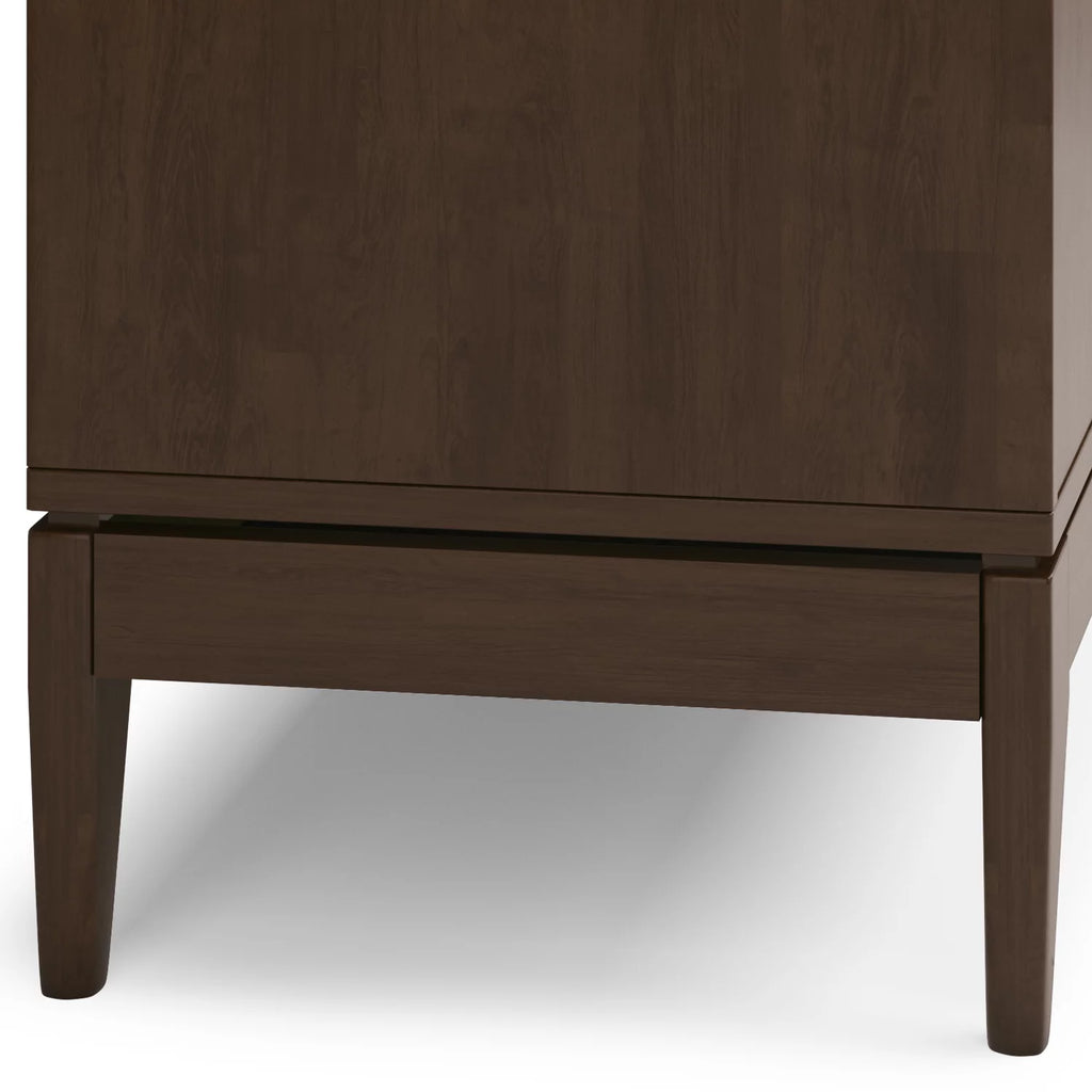 Walnut Brown 60 inch Solid Hardwood Sideboard Buffet Y2560