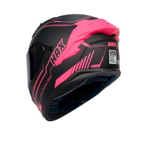 Matte Pink Full Face Dual Visor Motorcycle Helmet Y7789