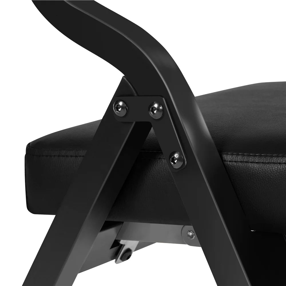 Foldable Faux Leather Dining Chair, Black U55903
