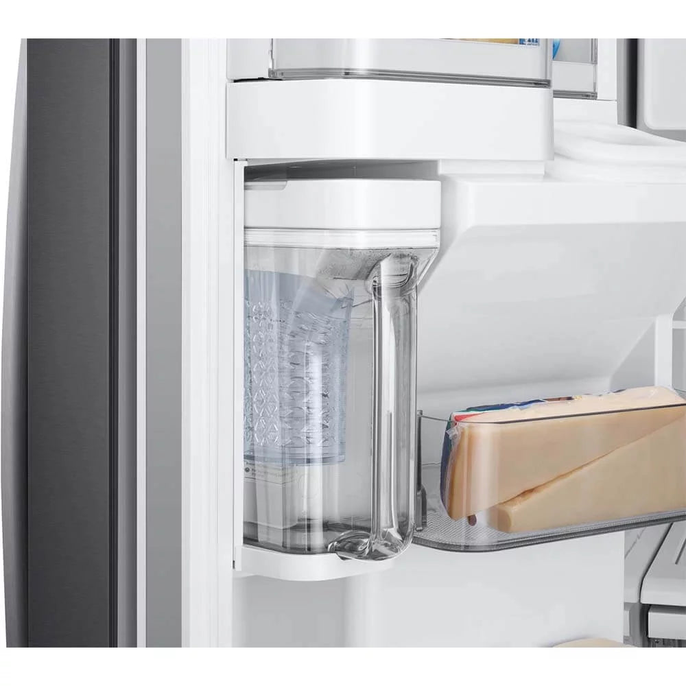 28 Cu. Ft. 3-Door French Door Refrigerator Black Stainless C914