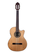 Cutaway Acoustic-Electric Nylon Guitar Natural Q499034