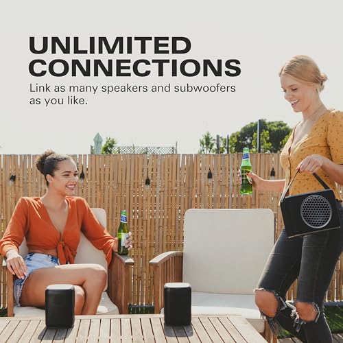 Two Speakers Bundle with up to 150 ft Range and 30 Hours Battery Life L4514