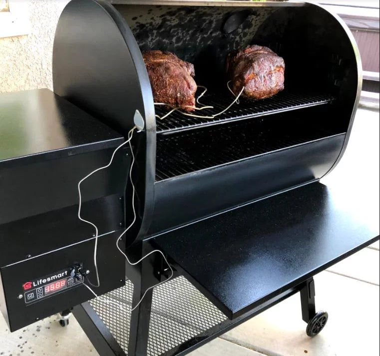 1500 Square Inch Pellet Grill and Smoker with 3 Cooking Racks C225325