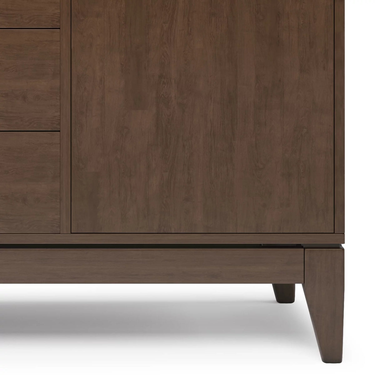 Walnut Brown 60 inch Solid Hardwood Sideboard Buffet Y2560