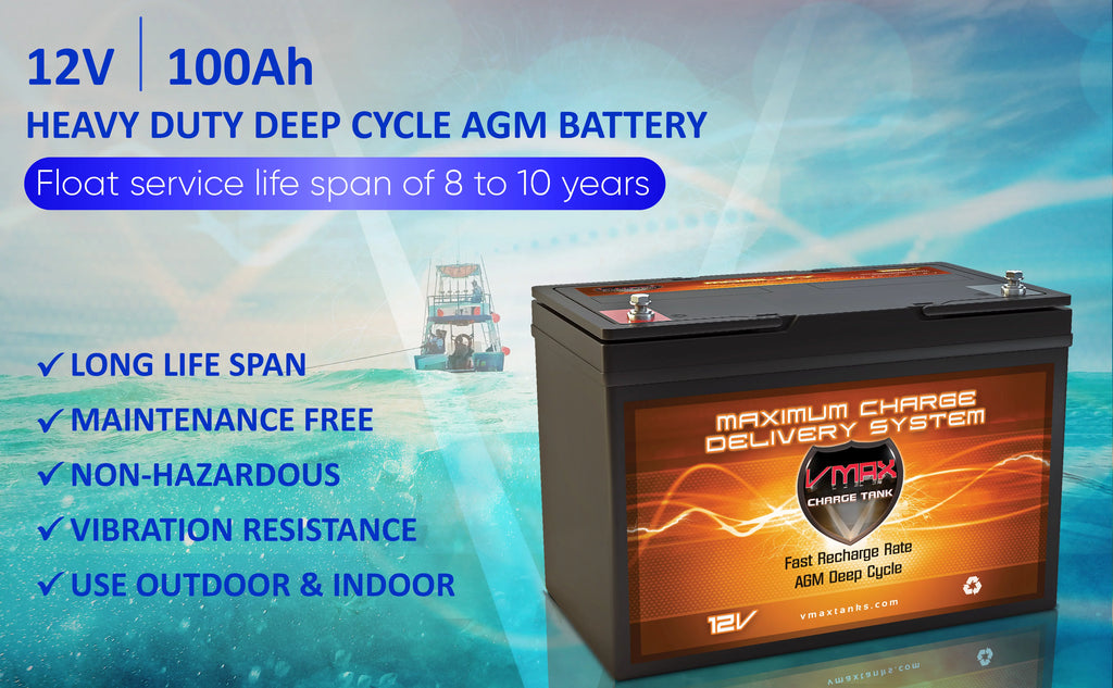 12 Volt 100Ah AGM Deep Cycle Battery S739