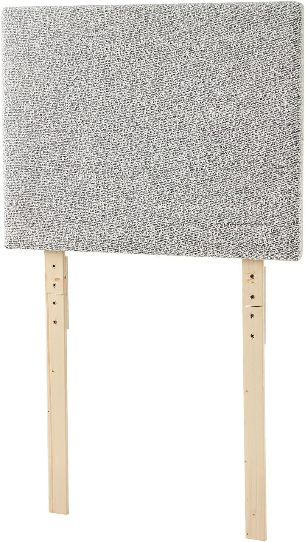 Boucle Gray Cream Headboard with Legs U595