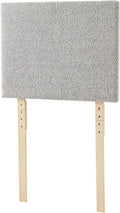 Boucle Gray Cream Headboard with Legs U595