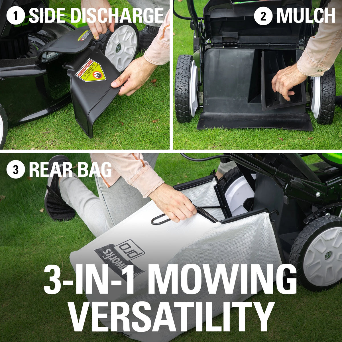 80V 21 Battery Powered Push Walk-Behind Mower S14442