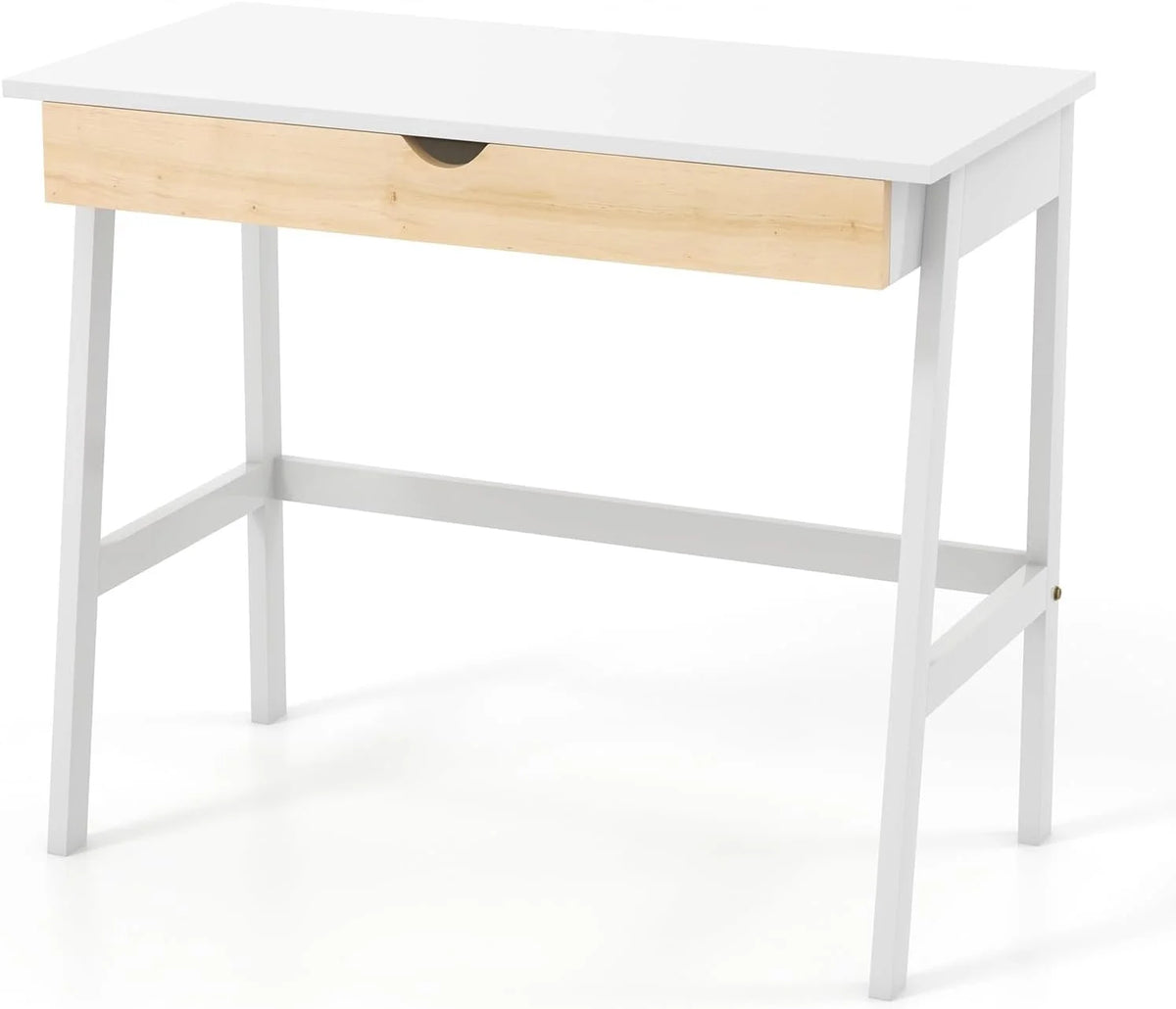 White Computer Desk with Drawer O99156
