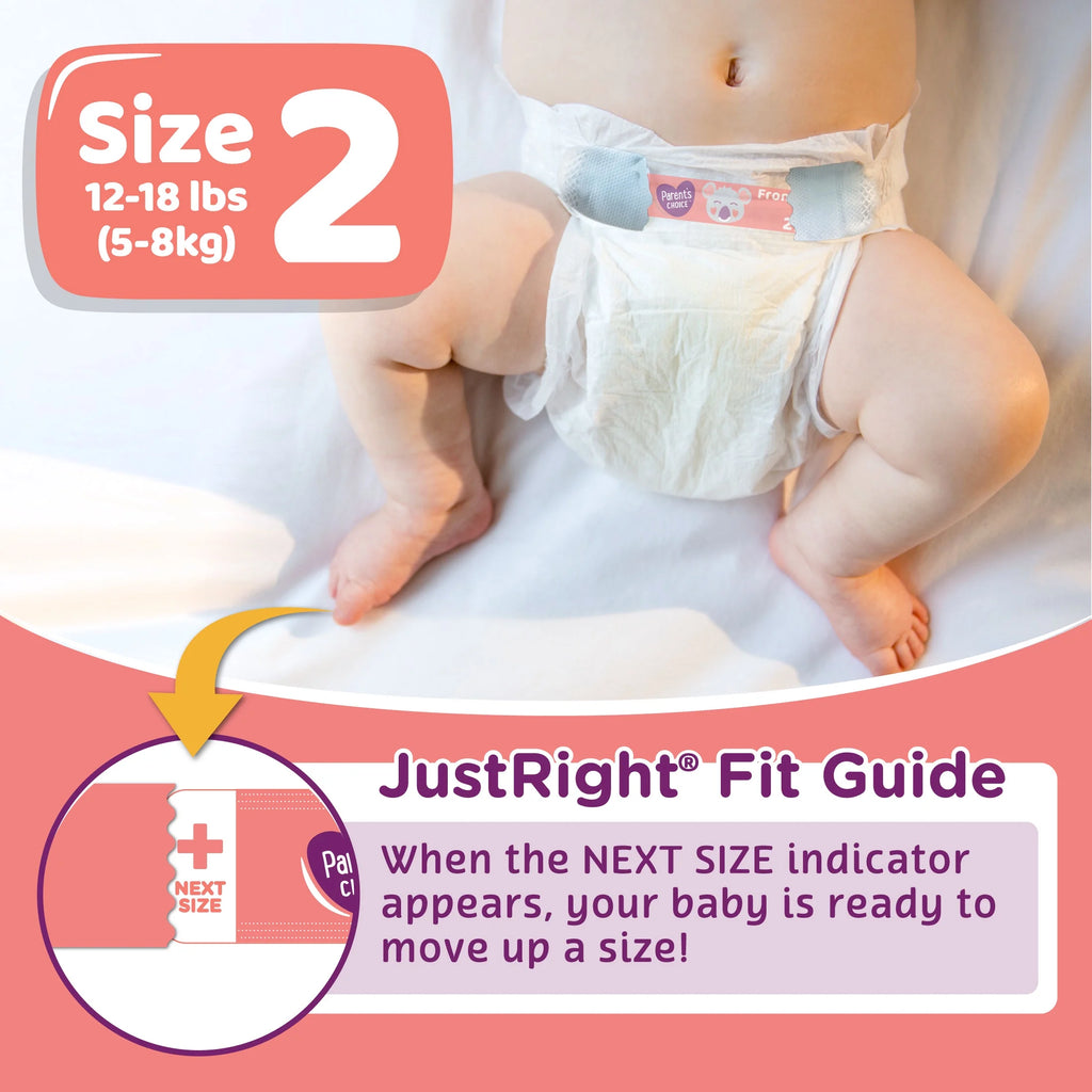 Dry & Gentle Diapers Size 2, 240 Count P3199