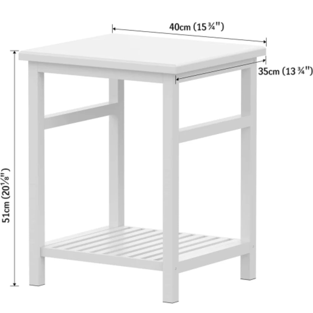White Bamboo Nightstand J29886