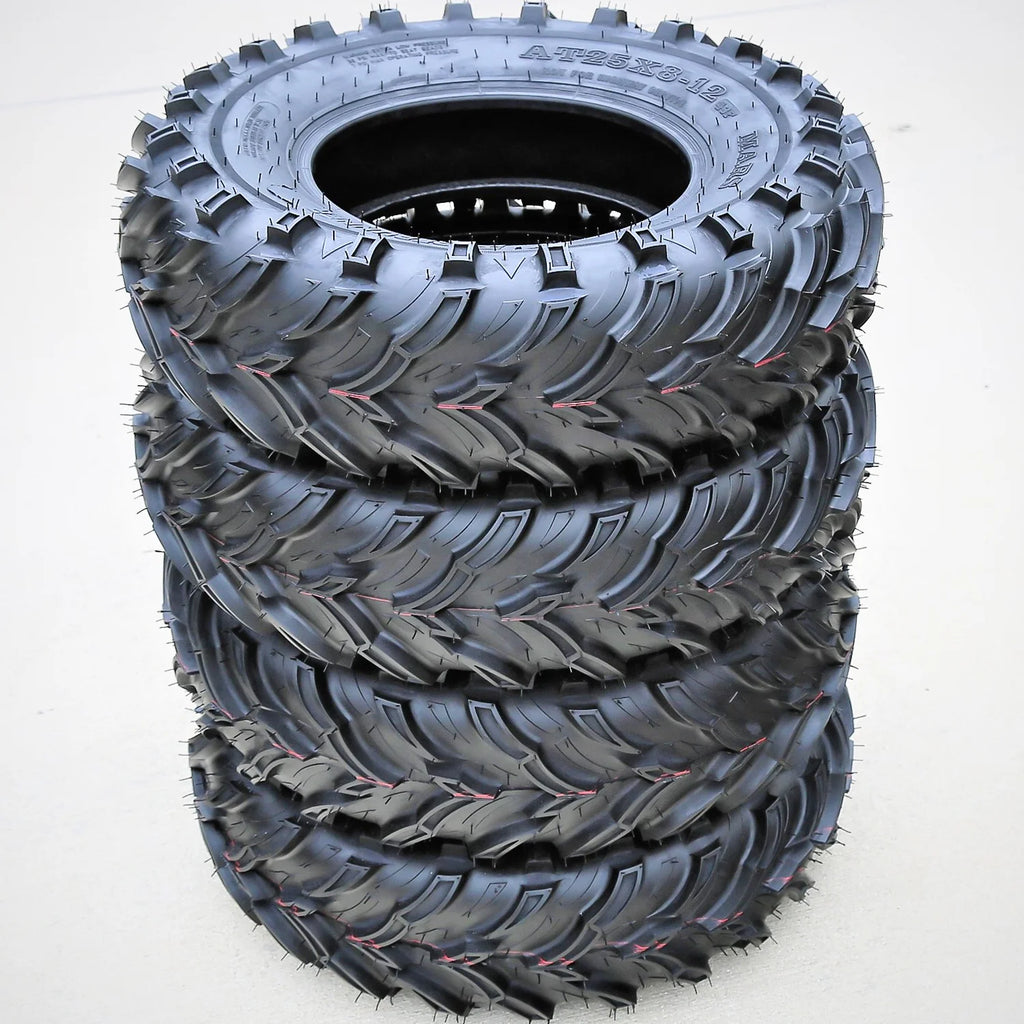 25x10-12 6 Ply Mud ATV UTV Tires L4001