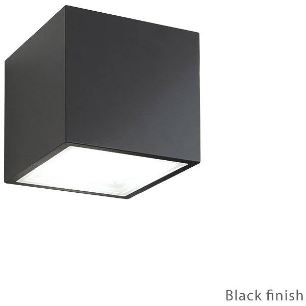 Black LED Outdoor Wall Light H369001