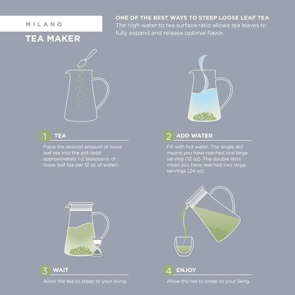 Insulated Glass Tea Steeper X6678
