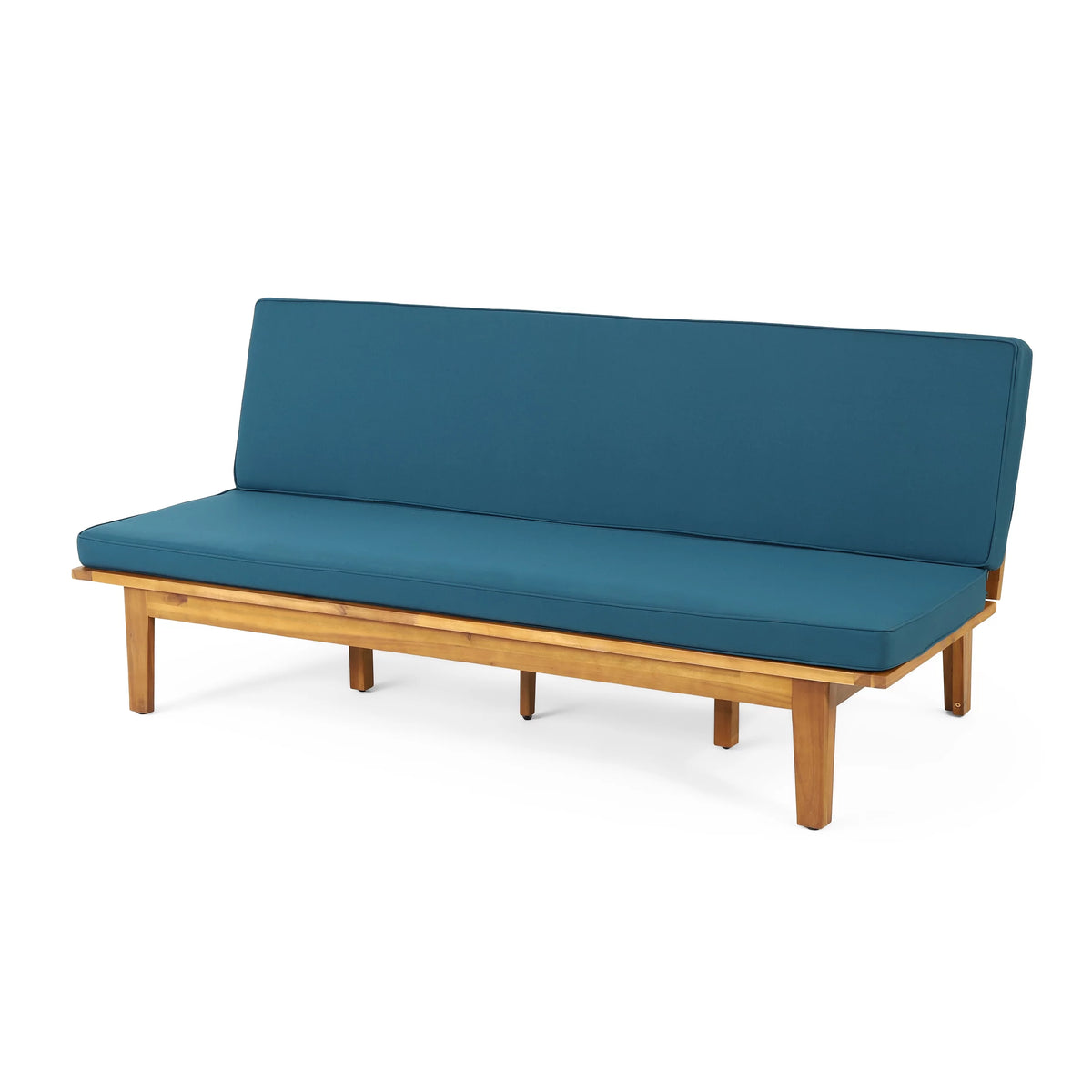 Acacia Wood Outdoor Convertible Daybed with Cushion A5771