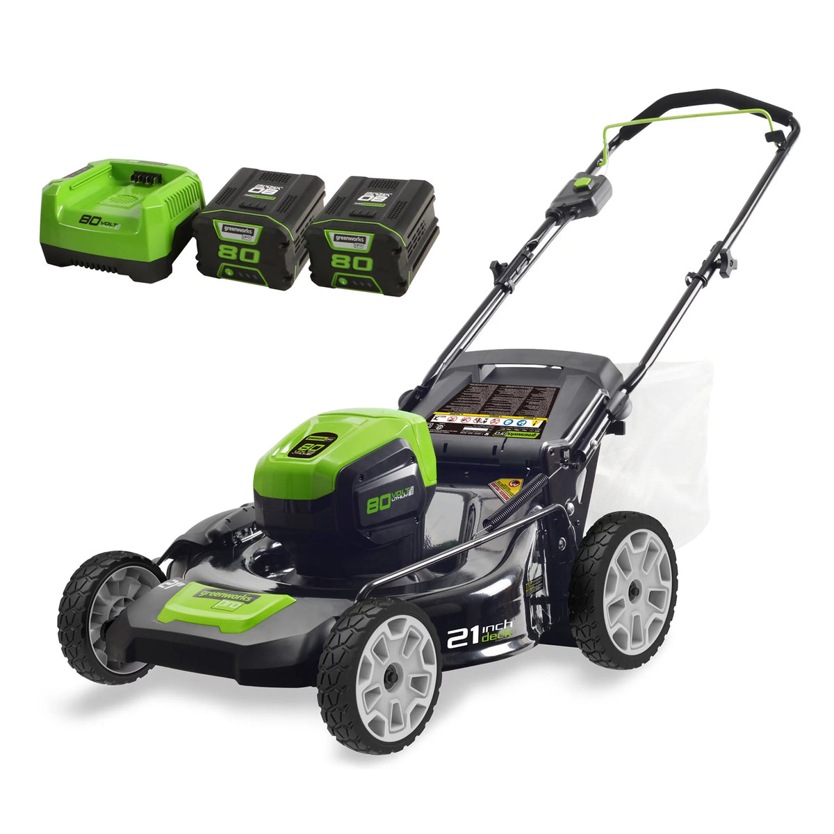 80V 21 Battery Powered Push Walk-Behind Mower S14442