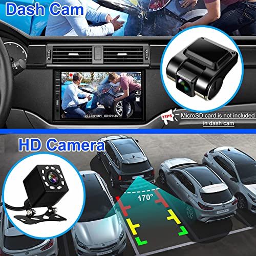 Double Din 7 inch Touchscreen Car Stereo with Backup Camera H1279