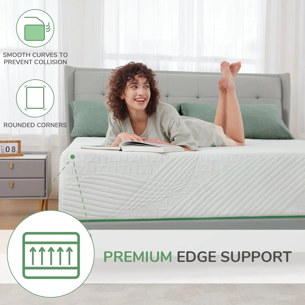 10 inch Gel Memory Foam Mattress Queen Size I700